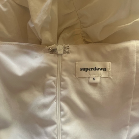 Superdown Rumor Ruched Dress in White size Small. - Picture 5 of 5